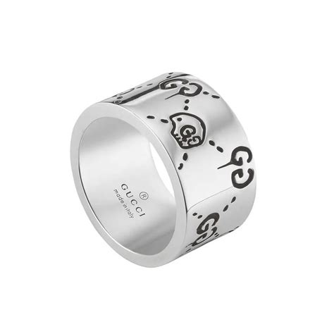 gucci ghost ring in silver 12mm|gucci ghost ring nordstrom.